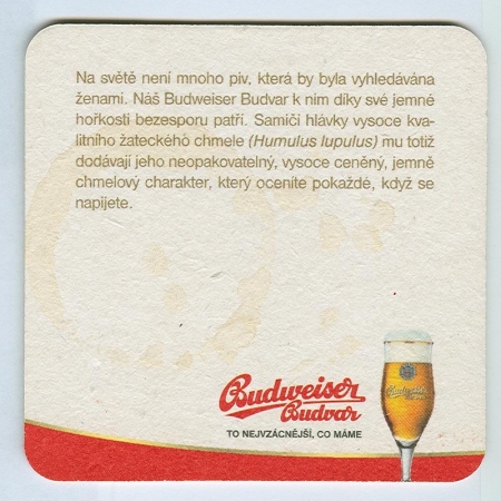 Budweiser coaster B page