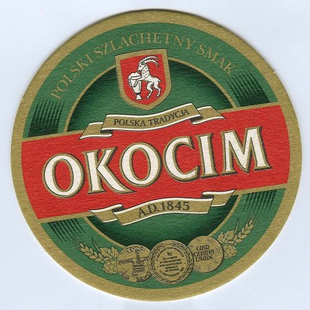 Okocim coaster A page