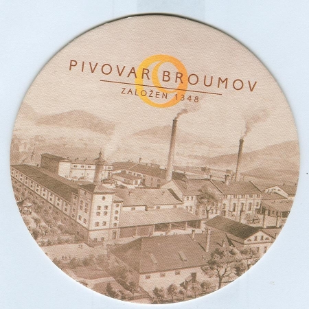 Pivovar Broumov coaster A page